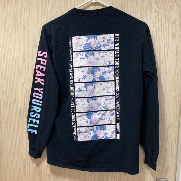 BTS Black Size S  Women’s Graphic T Long Sleeves - Picture 1 of 6